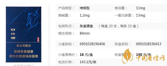 白沙尚品藍怎么樣 白沙尚品藍多少錢一包